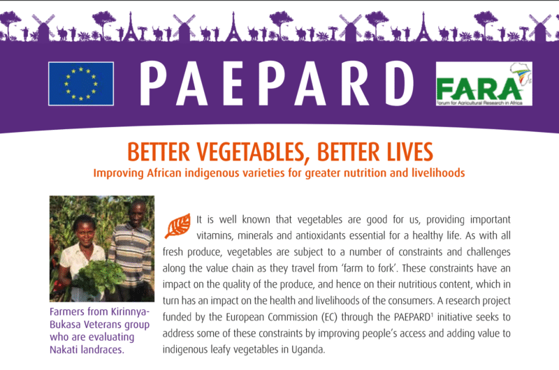 PAEPARD Indigenous Vegetables